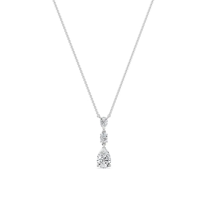 Pear Teardrop Lab Grown Diamond Necklace