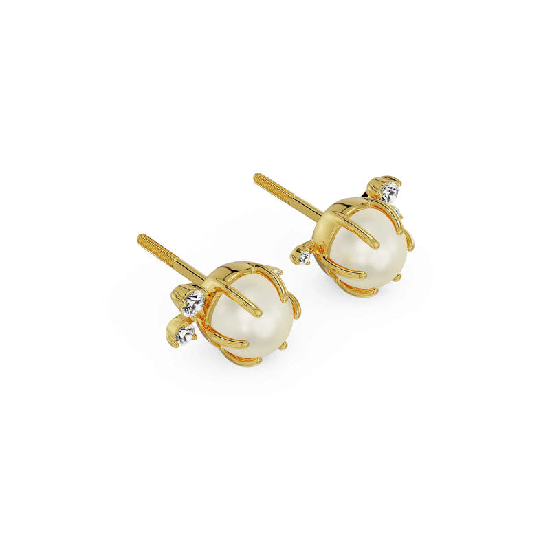 Pearly Diamond Studs_in_stock