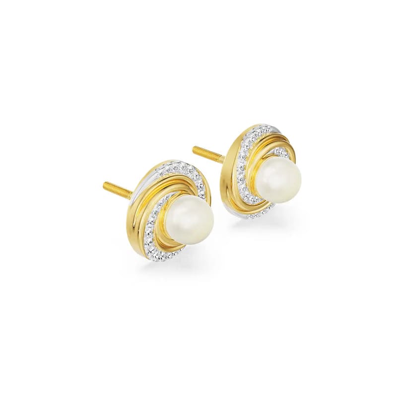 Pearly Swirly Lab Grown Diamond Pendant Set