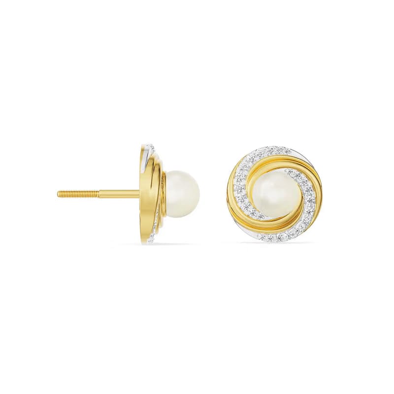 Pearly Swirly Lab Grown Diamond Pendant Set