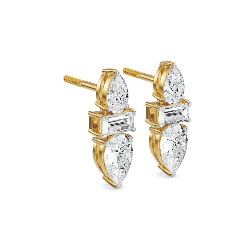Peary Trio Lab Grown Diamond Studs