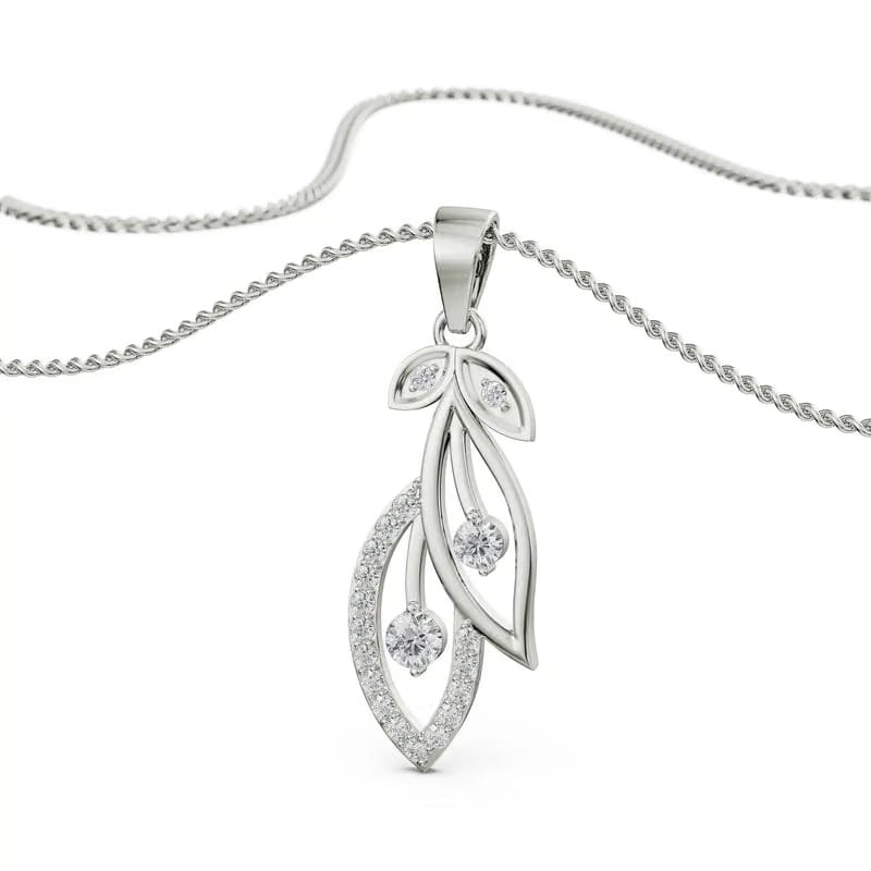 Petal Cascade Diamond Pendant