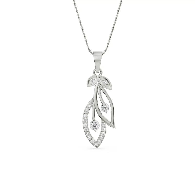 Petal Cascade Diamond Pendant