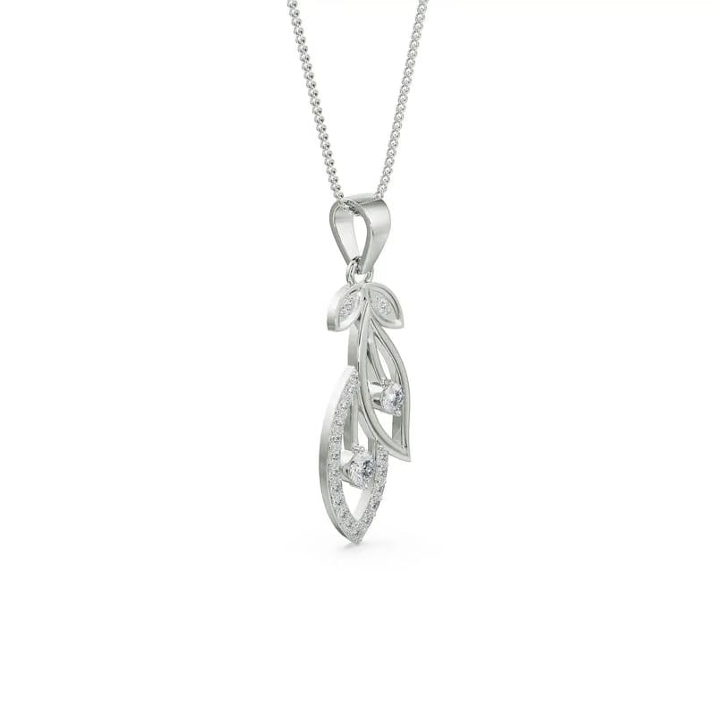 Petal Cascade Diamond Pendant