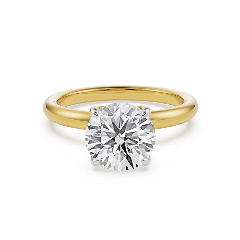 Petal Solitaire Lab Diamond Ring