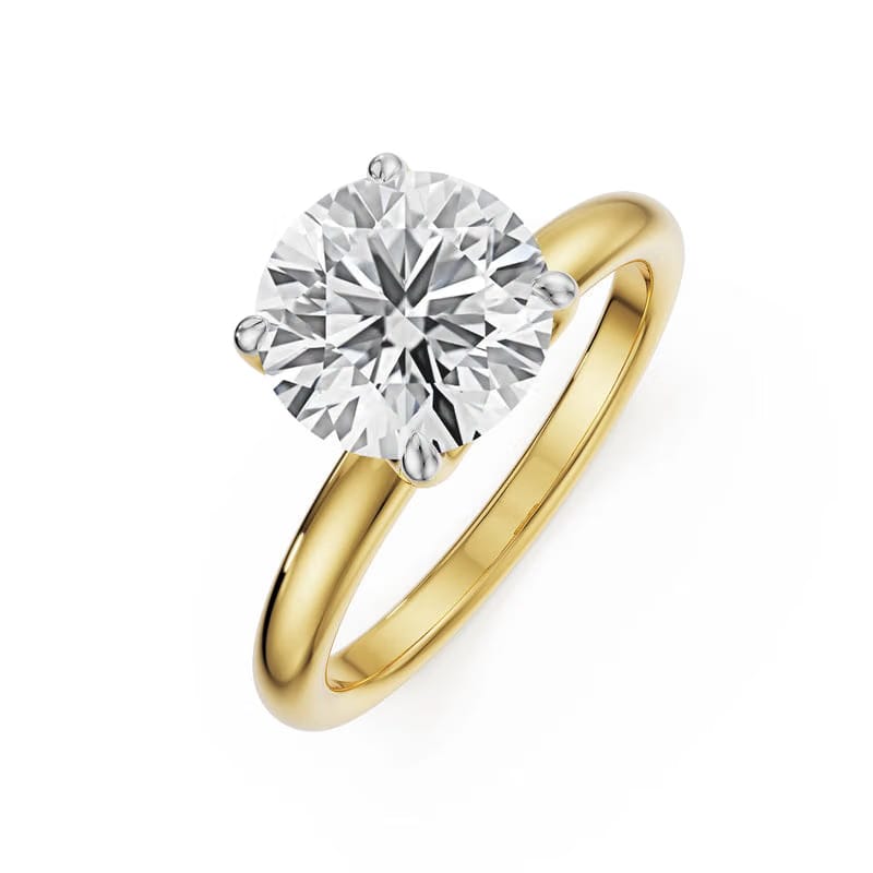 Petal Solitaire Lab Diamond Ring