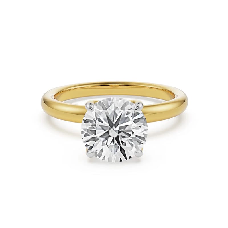Petal Solitaire Lab Diamond Ring 9KT