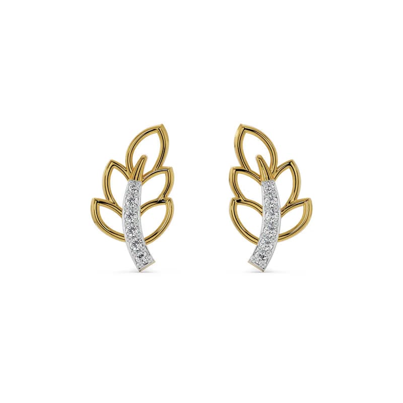 Petal Swag Lab Grown Diamond Earrings