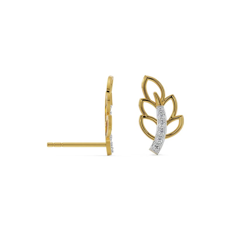 Petal Swag Lab Grown Diamond Earrings