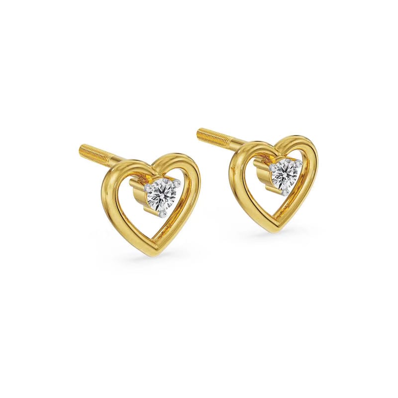 Playful Heart Lab Grown Diamond Studs