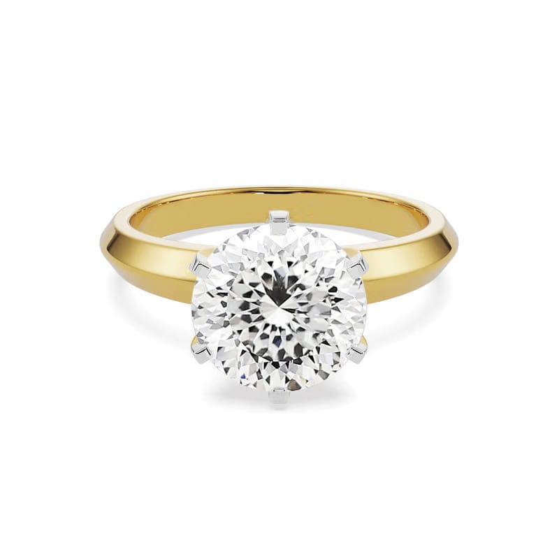 Portuguese Cut Lab Grown Diamond Ring