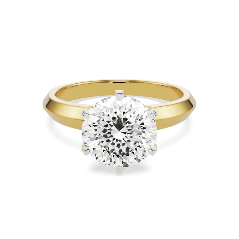 Portuguese Cut Lab Grown Diamond Ring 9KT