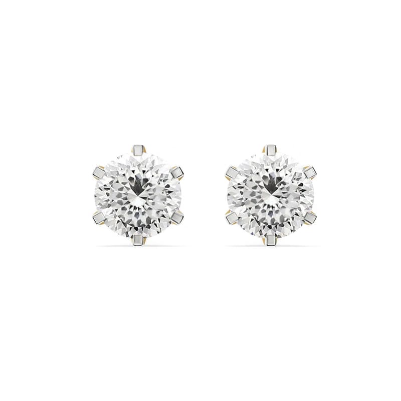 Potuguese Cut Lab Grown Diamond Studs_in_stock