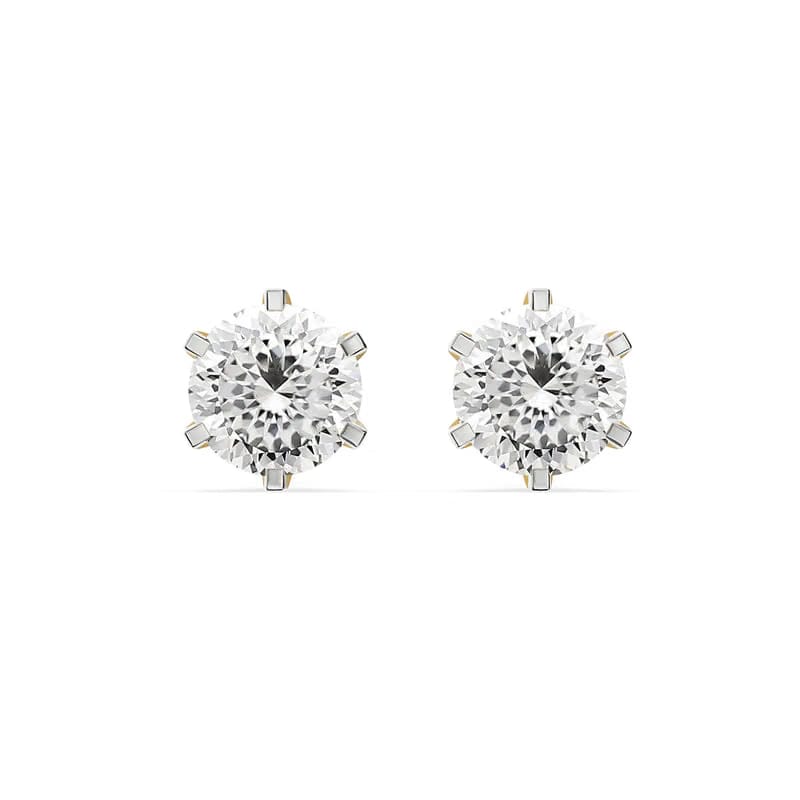 Potuguese Cut Lab Grown Diamond Studs 9KT