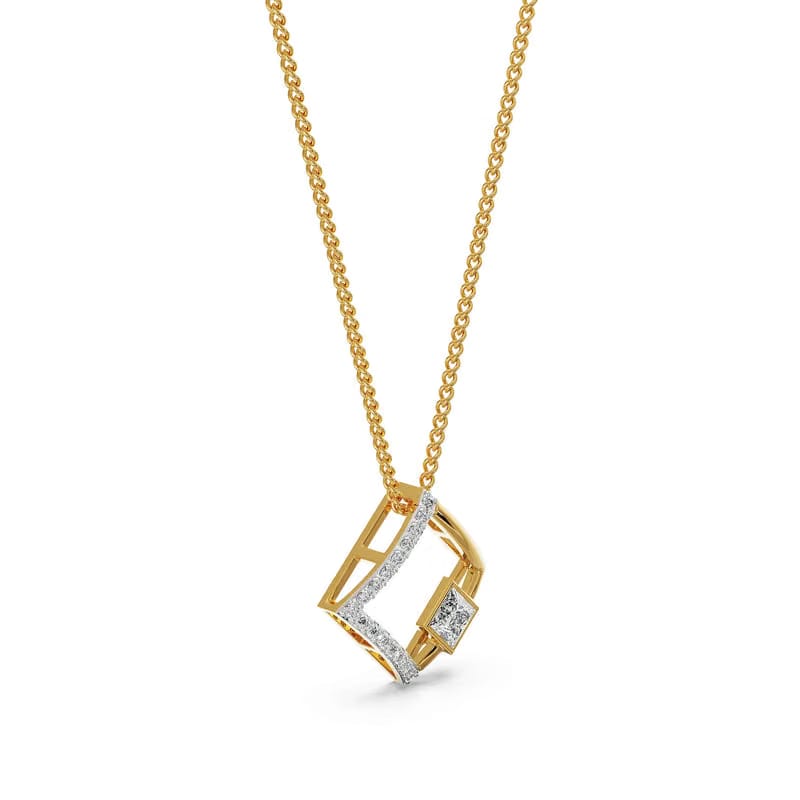 Princess Cut Diamond Pendant