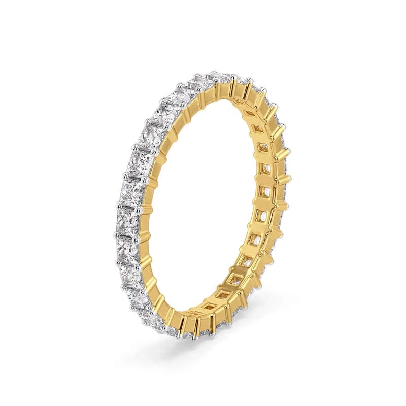 Princess Cut Eternity Lab Grown Diamond Band 9KT