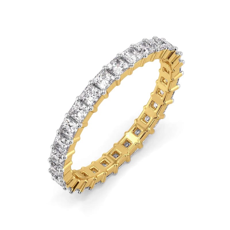 Princess Cut Eternity Lab Grown Diamond Band 9KT