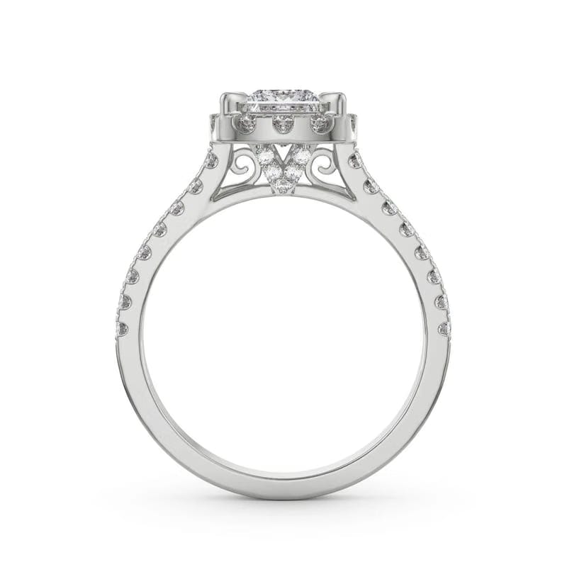 Princess Cut Lab Grown Diamond Bridal Ring