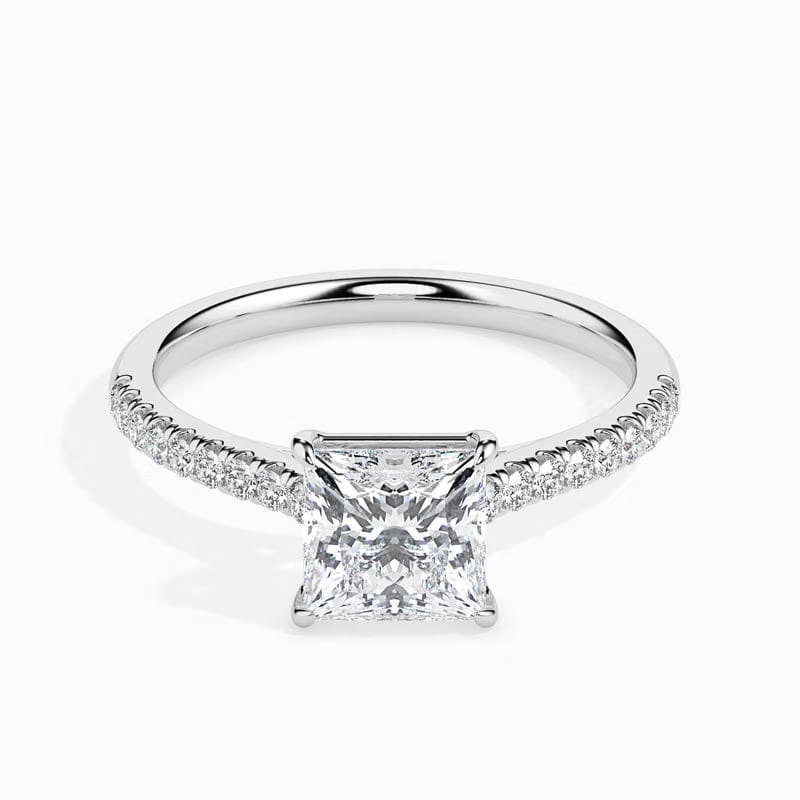 Princess Cut Solitaire Ring_in_stock