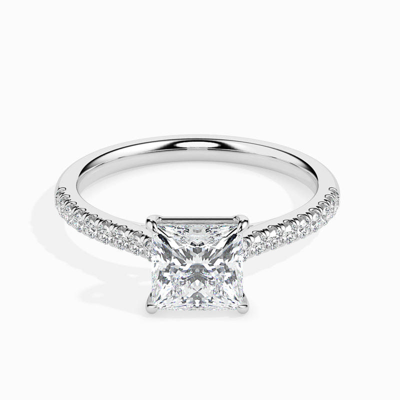 Princess Cut Solitaire Ring_in_stock