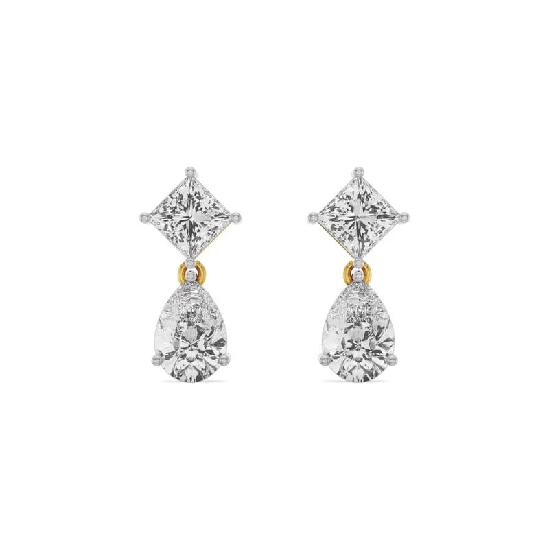 Princess Pear Lab Grown Diamond Drop Earrings_in-stock