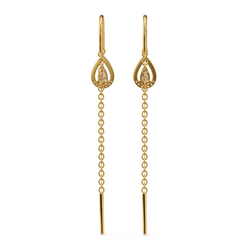 Purple Gemstone Lab Diamond Suidhaga Earrings_in-stock