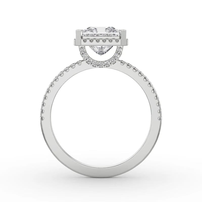 Quadret Halo Lab Grown Diamond Ring