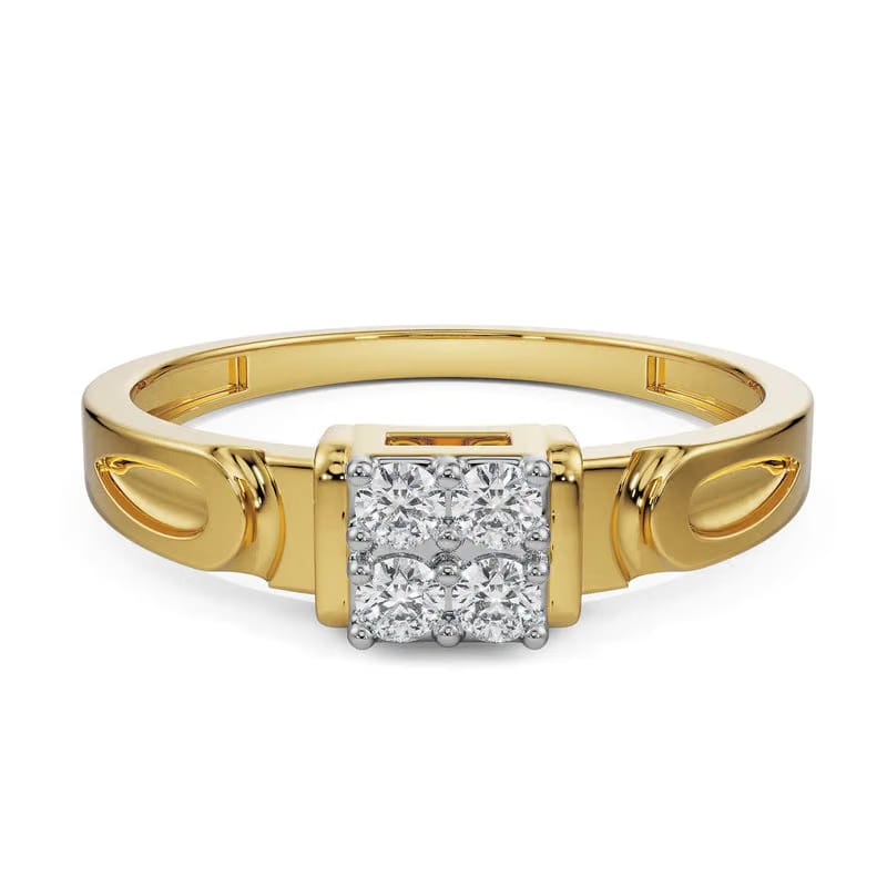 Quartet Lab Grown Diamond Wedding Band