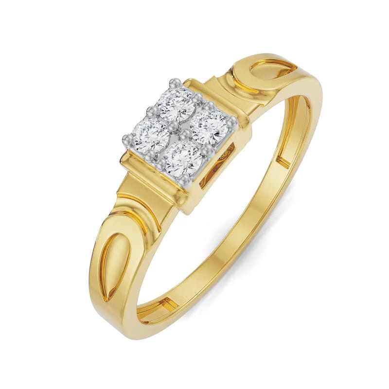 Quartet Lab Grown Diamond Wedding Band