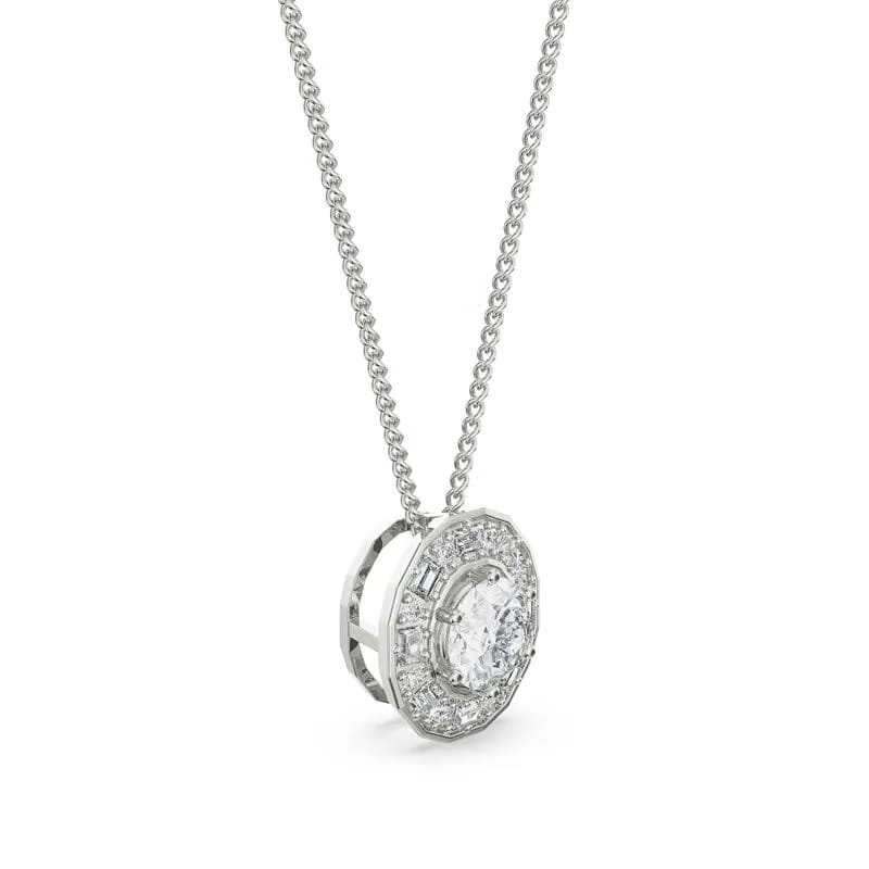 Radiant Cascade Lab Grown Diamond Pendant