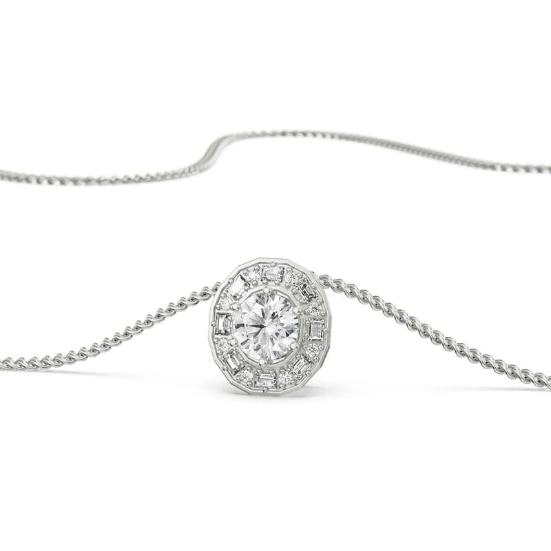 Radiant Cascade Lab Grown Diamond Pendant 9KT