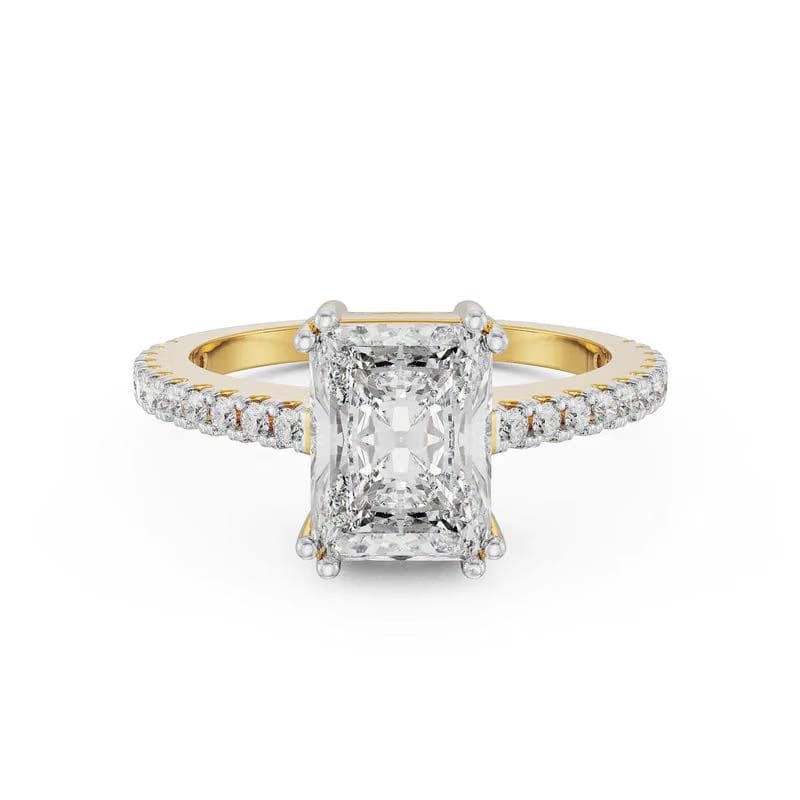 Radiant Cut Engagement Ring 9KT