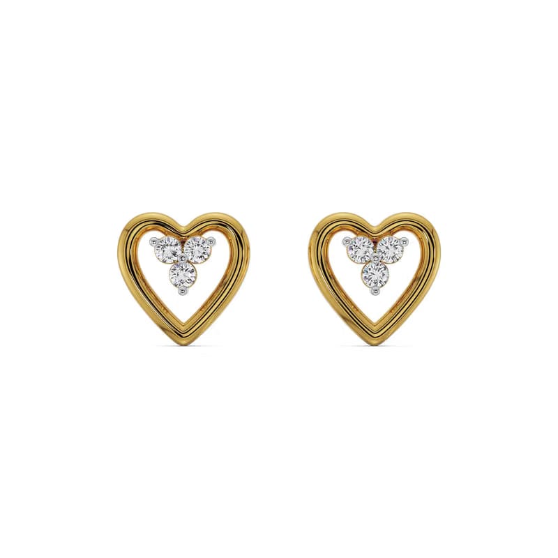 Radiant Heart Lab Grown Diamond Studs
