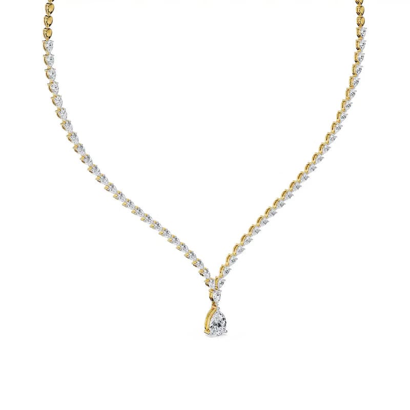 Raindrop Lab Grown Diamond Necklace