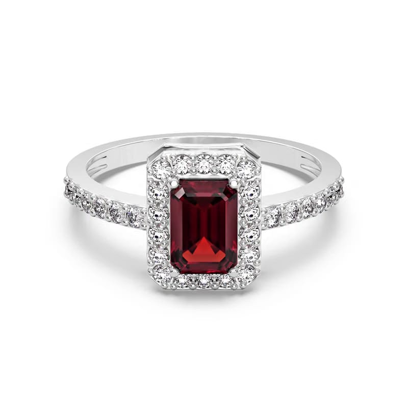 Red Ruby Diamond Ring