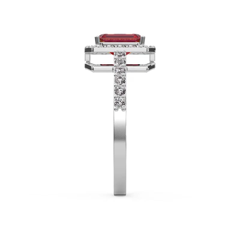 Red Ruby Diamond Ring