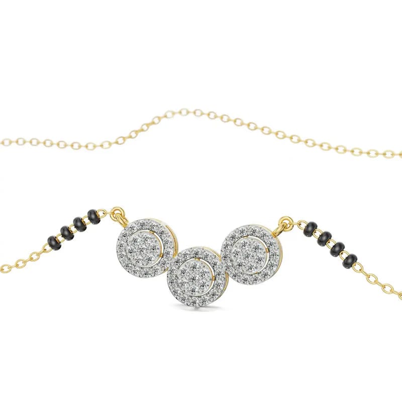 Reeha Lab Grown Diamond Mangalsutra 9KT