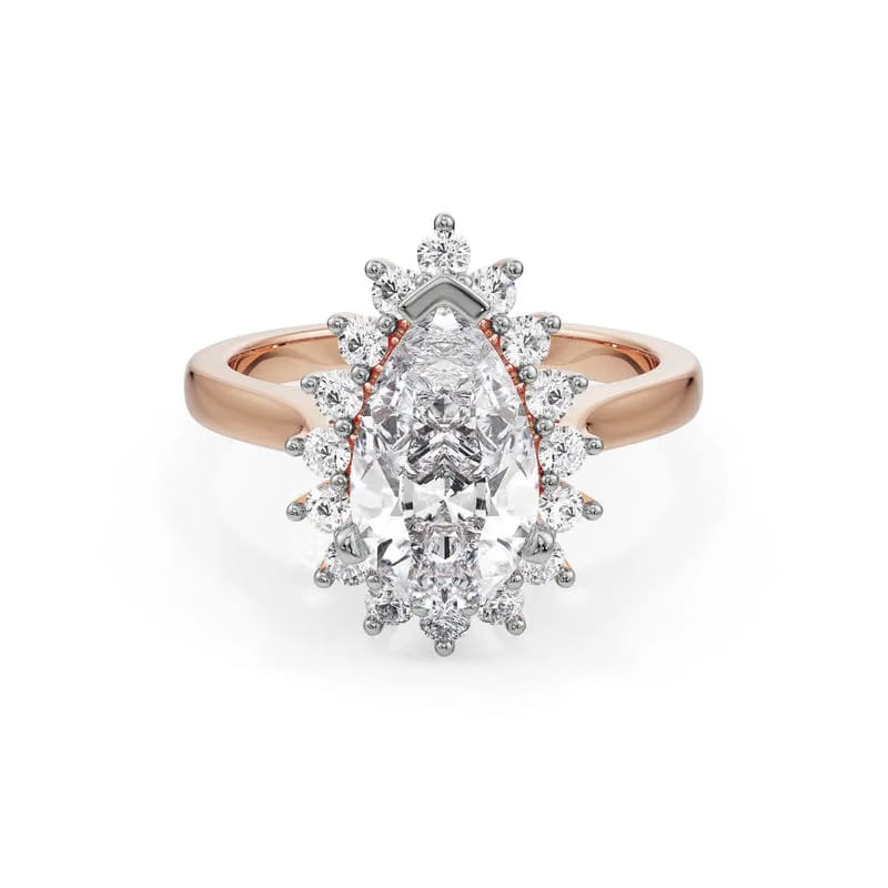 Regal Pear Lab Diamond Engagement Ring