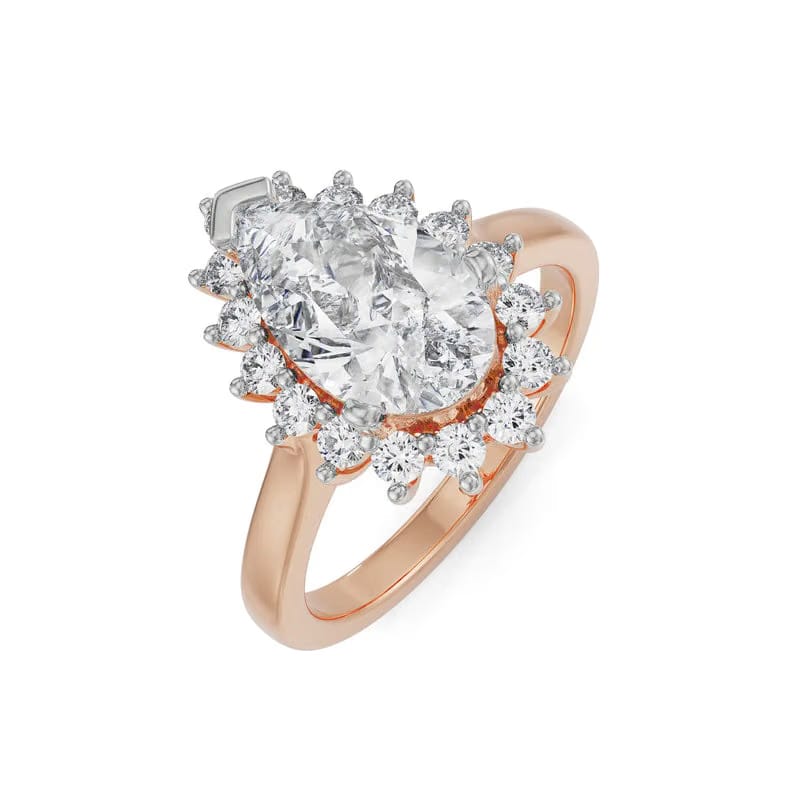 Regal Pear Lab Diamond Engagement Ring