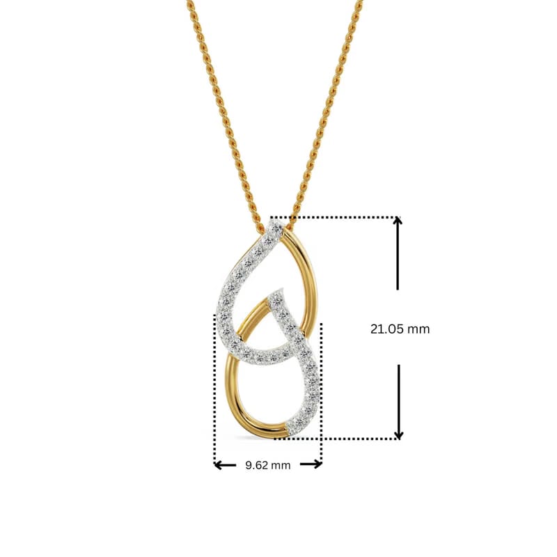 Regal Pear Lab Grown Diamond Pendant