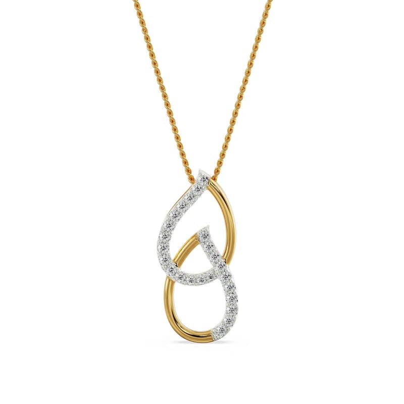 Regal Pear Lab Grown Diamond Pendant 9KT