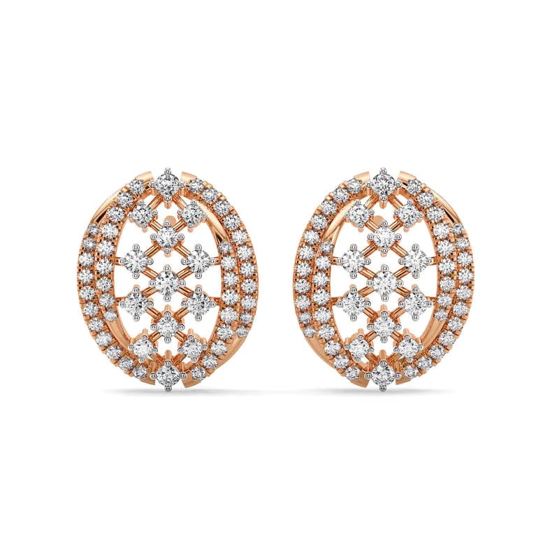 Regal Weaves Lab Grown Diamond Earrings