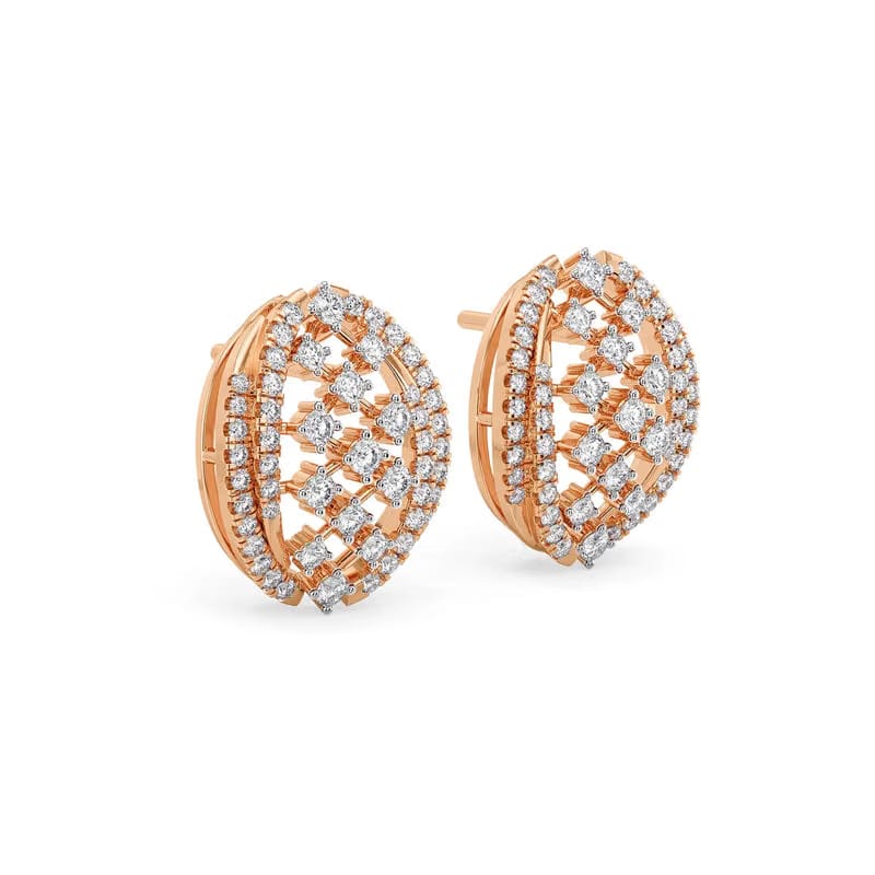 Regal Weaves Lab Grown Diamond Earrings