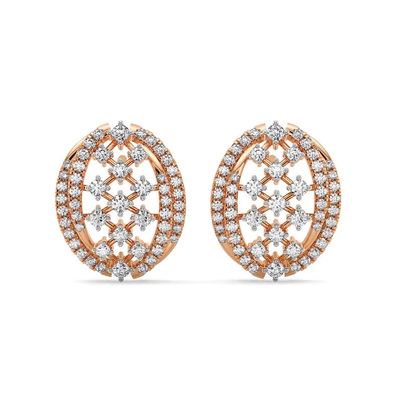 Regal Weaves Lab Grown Diamond Earrings 9KT