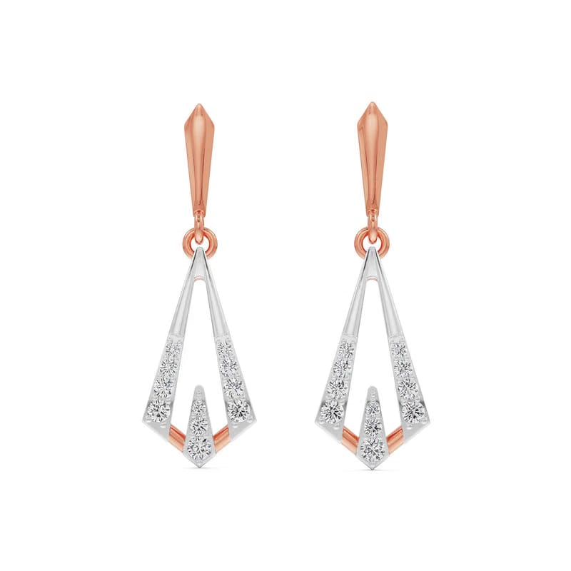 Rhombus Delight Lab Grown Diamond Earrings