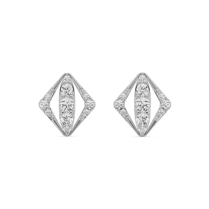 Rhombus Glamour Lab Grown Diamond Studs 9KT
