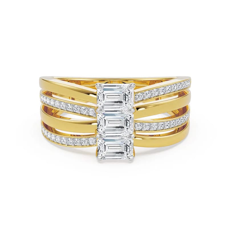 Ribbon Lab Grown Diamond Ring