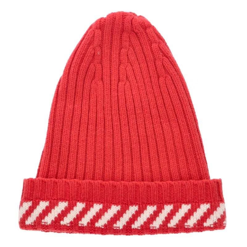 Off-White Bias knit beanie hat DIAGONALS BEANIE