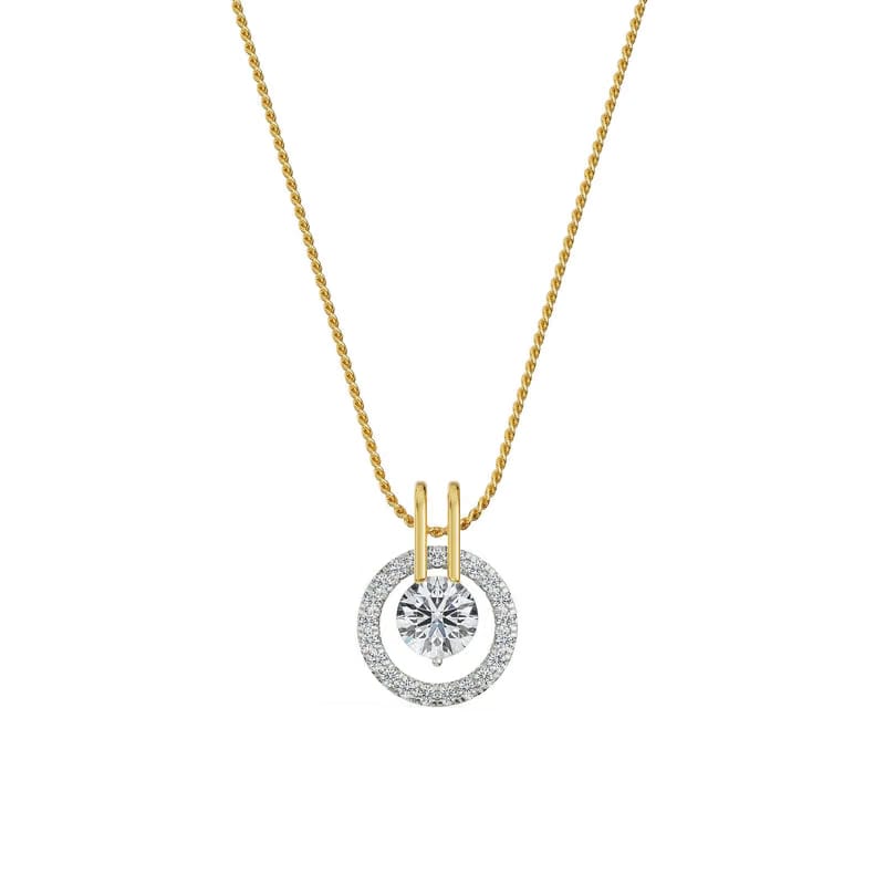 Rotating Halo Lab Grown Diamond Pendant