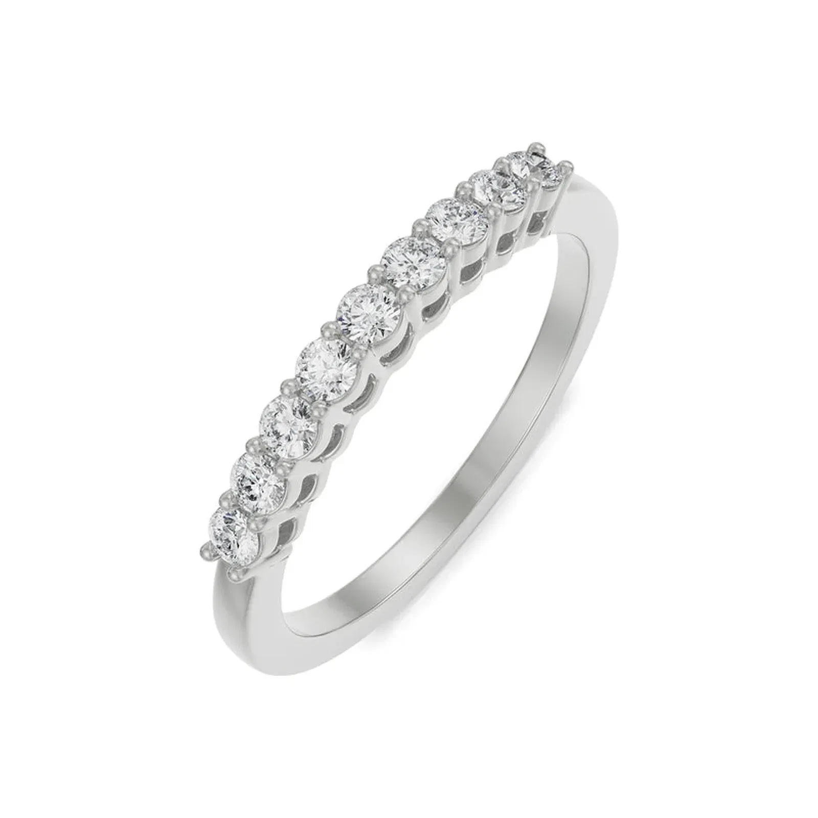 Round Brilliant Diamond Band_in_stock